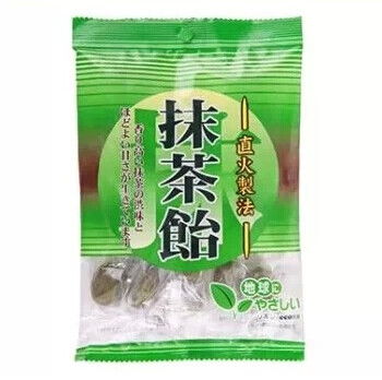 日本进口零食理本Ribon 抹茶糖118g
